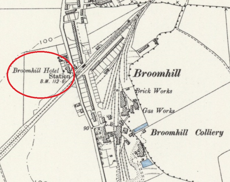 Northumberland - Broomhill Hotel : Map credit National Library of Scotland
